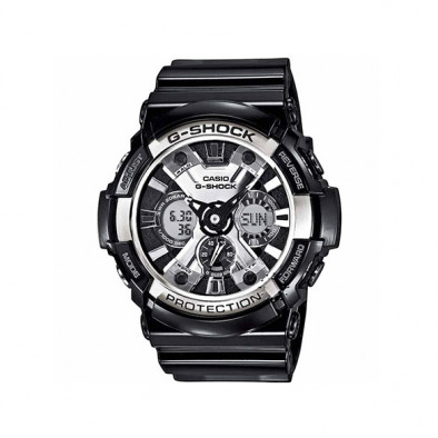 Мъжки спортен часовник Casio G-SHOCK със сребристи детайли по циферблата