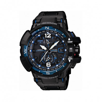 Мъжки спортен часовник Casio G-SHOCK черен със сини детайли