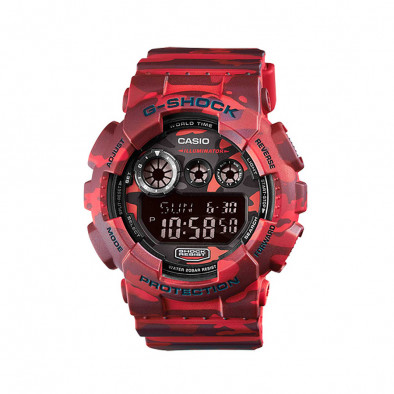 Мъжки спортен часовник Casio G-SHOCK червен камуфлаж