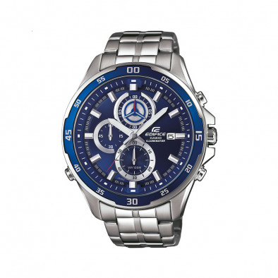 Мъжки часовник Casio Edifice сребрист браслет хронограф