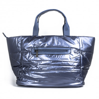 Дамска синя чанта тип пухенка il071022-22 3