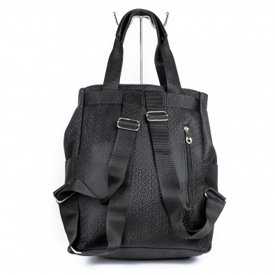 Дамска черна комбинирана чанта-раница il071022-11 3