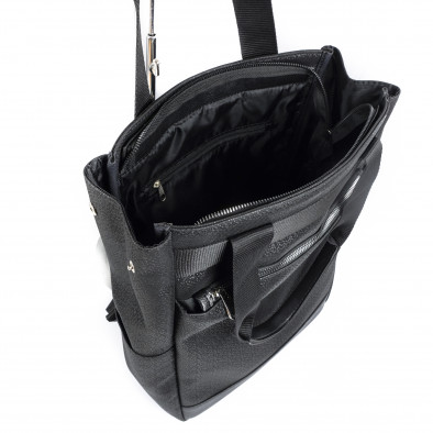 Дамска черна комбинирана чанта-раница il071022-11 5