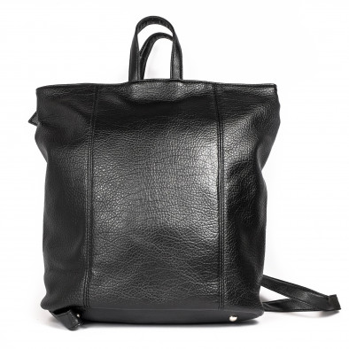 Черна чанта-раница с вариантно закопчаване il071022-19 4