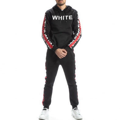 Мъжки черен спортен комплект White it051218-87 3