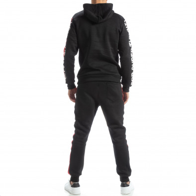 Мъжки черен спортен комплект White it051218-87 4