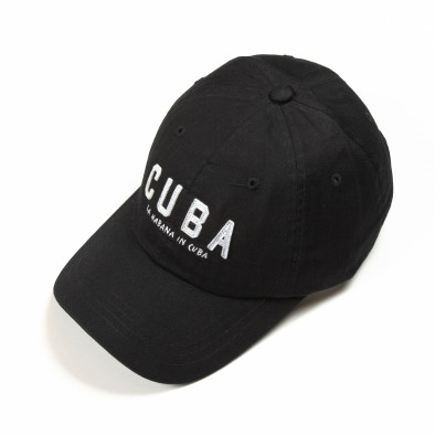 Черна шапка Cuba it290818-20 2