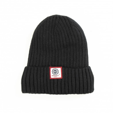 Зимна шапка в черно с подплата  it051218-79 2