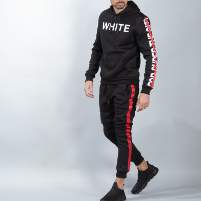 Мъжки черен спортен комплект White it051218-87 2
