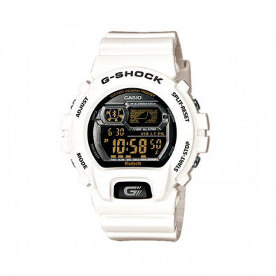 Мъжки спортен часовник Casio G-SHOCK бял с черен дисплей