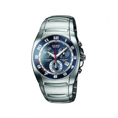 Мъжки часовник Casio Edifice златист браслет с циферблат в синьо