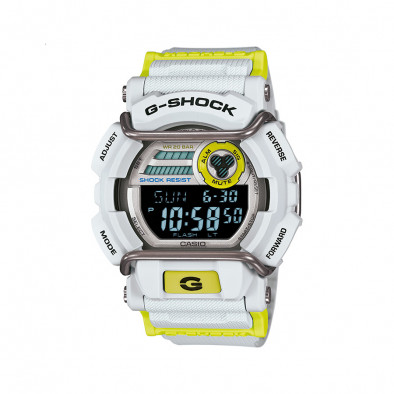 Мъжки спортен часовник Casio G-SHOCK бяло-жълт