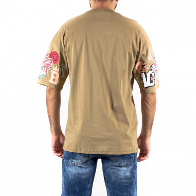 Oversize мъжка тениска с принт ръкави tr250322-80 4