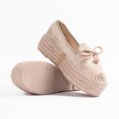 Розови еспадрили на платформа с панделка. Размер 41 it270320-3-1 4