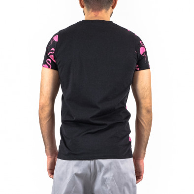 Мъжка черна тениска Big Flamingo tr250322-43 3