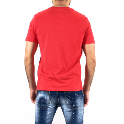 Мъжка тениска с червен принт tr250322-77 3
