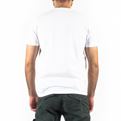 Мъжка бяла тениска с камуфлажен принт it250322-13 3