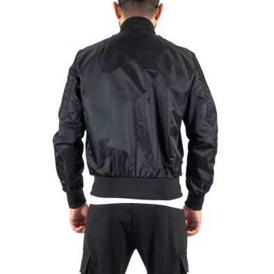 Waterproof мъжко черно яке с джоб на ръкава it210322-9 4