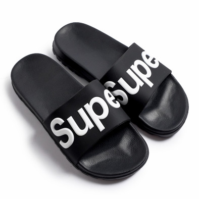 Мъжки джапанки Super в черно it260620-3 2