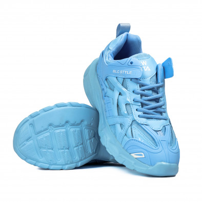 Едноцветни сини маратонки Vibrant Sky Blue gr090922-11 4