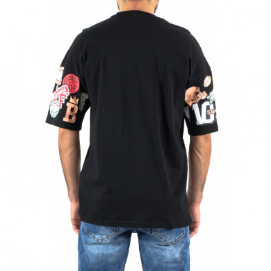 Oversize мъжка тениска с принт ръкави tr250322-79 4