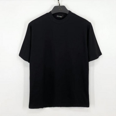 Regular мъжка черна тениска от памук il200224-27 3