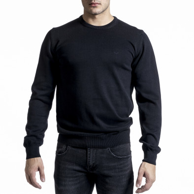 Мъжки фин пуловер в черно il200224-37 2