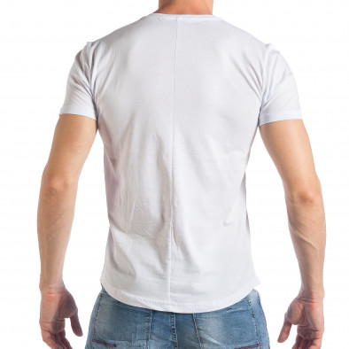 Мъжка бяла тениска с апликация MY DNA tsf290318-37 3