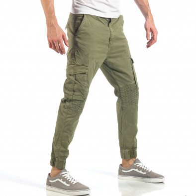 Мъжки рокерски карго панталони в зелено it260318-107 3