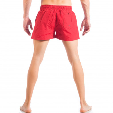 Мъжки червен бански с ефектни връзки it050618-67 4