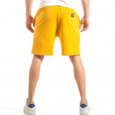 Мъжки жълти шорти със синьо лого it040518-47 4