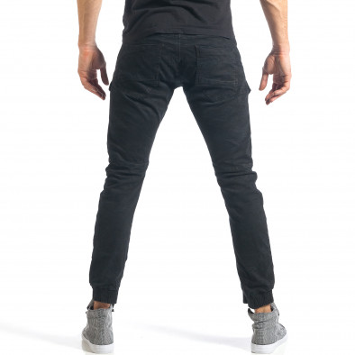 Мъжки черни дънки с допълнителни джобове it290118-41 3