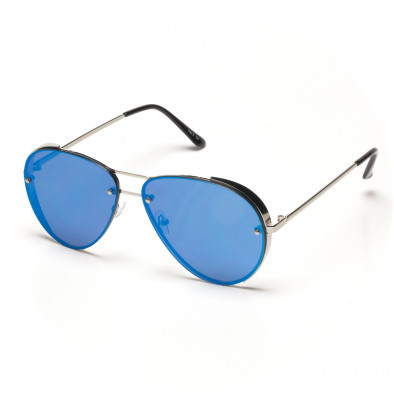 Пилотски слънчеви очила със сини огледални стъкла it250418-27 2