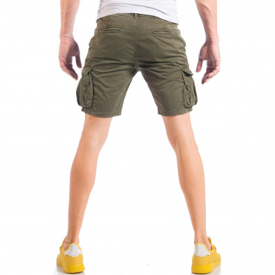 Мъжки къси карго панталони в зелено it050618-27 4