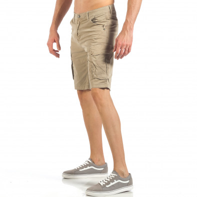 Мъжки къси карго панталони в каки it260318-127 3