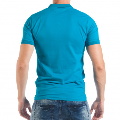 Мъжка тениска пике в ярко синьо tsf250518-37 3
