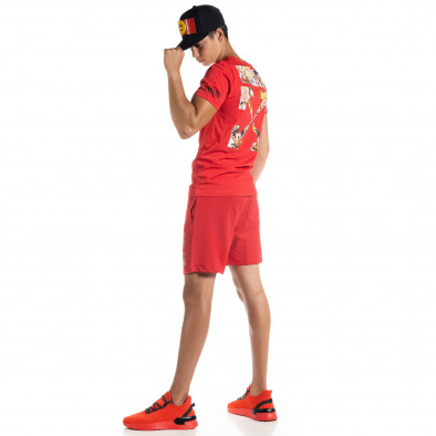 Червен мъжки спортен комплект Naruto tr010720-7 2