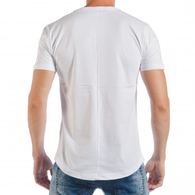 Мъжка бяла тениска с поп-арт принт tsf250518-11 4