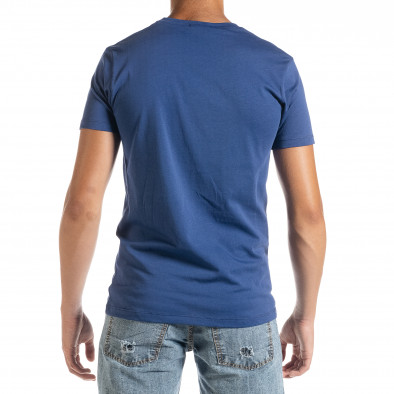 Фина мъжка тениска в синьо Amserdam it010720-24 3