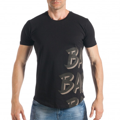 Мъжка черна тениска с надпис Bang Banng tsf290318-54 2