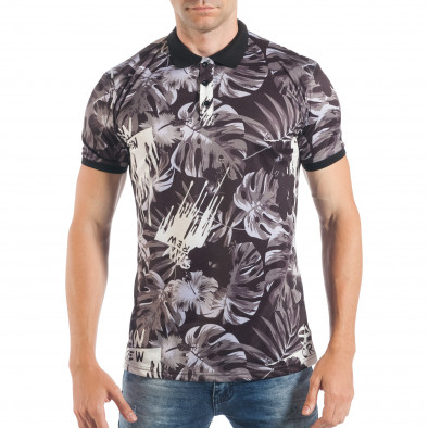 Флорална мъжка тениска с яка tsf250518-3 3