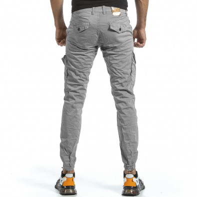 Мъжки светлосив Cargo Jogger с шев на крачола tr240122-2 3