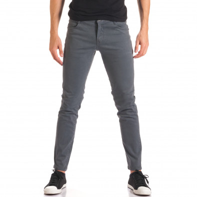 Мъжки сив спортно-елегантен панталон it150816-1 2