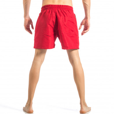 Мъжки червен бански с лого Marshall it040518-85 4
