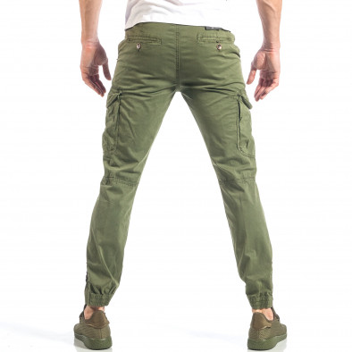 Лек мъжки карго панталон в зелено it040518-26 3