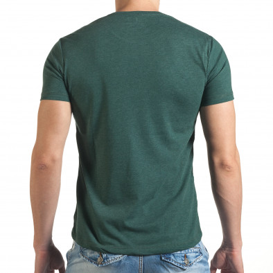 Зелена тениска с щампован голям надпис il140416-46 3
