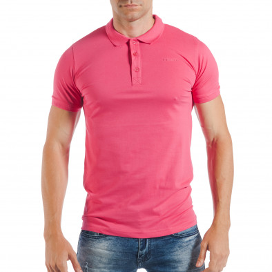 Мъжка тениска пике в ярко розово tsf250518-36 3