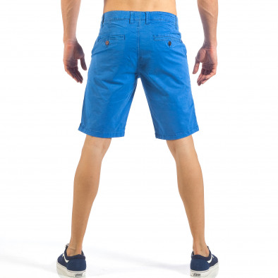Мъжки сини къси панталони с италиански джобове it260318-133 3