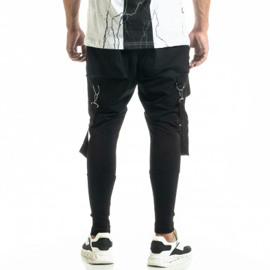 Трикотажен черен панталон Hip Hop Jogger tr020920-1 4