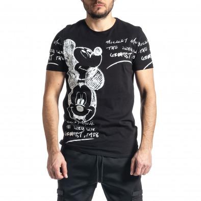 Мъжка черна тениска Mickey tr010221-6 2